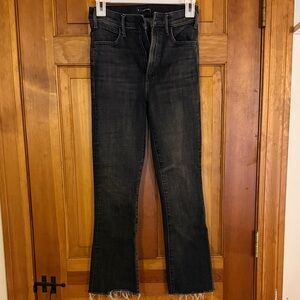 MOTHER Black Ankle Jeans